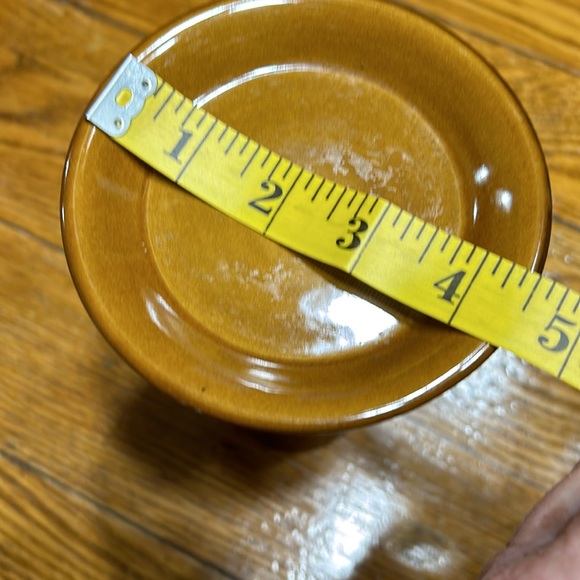 Brown Ceramic candle sticks.  Good condition. - Picture 8 of 11